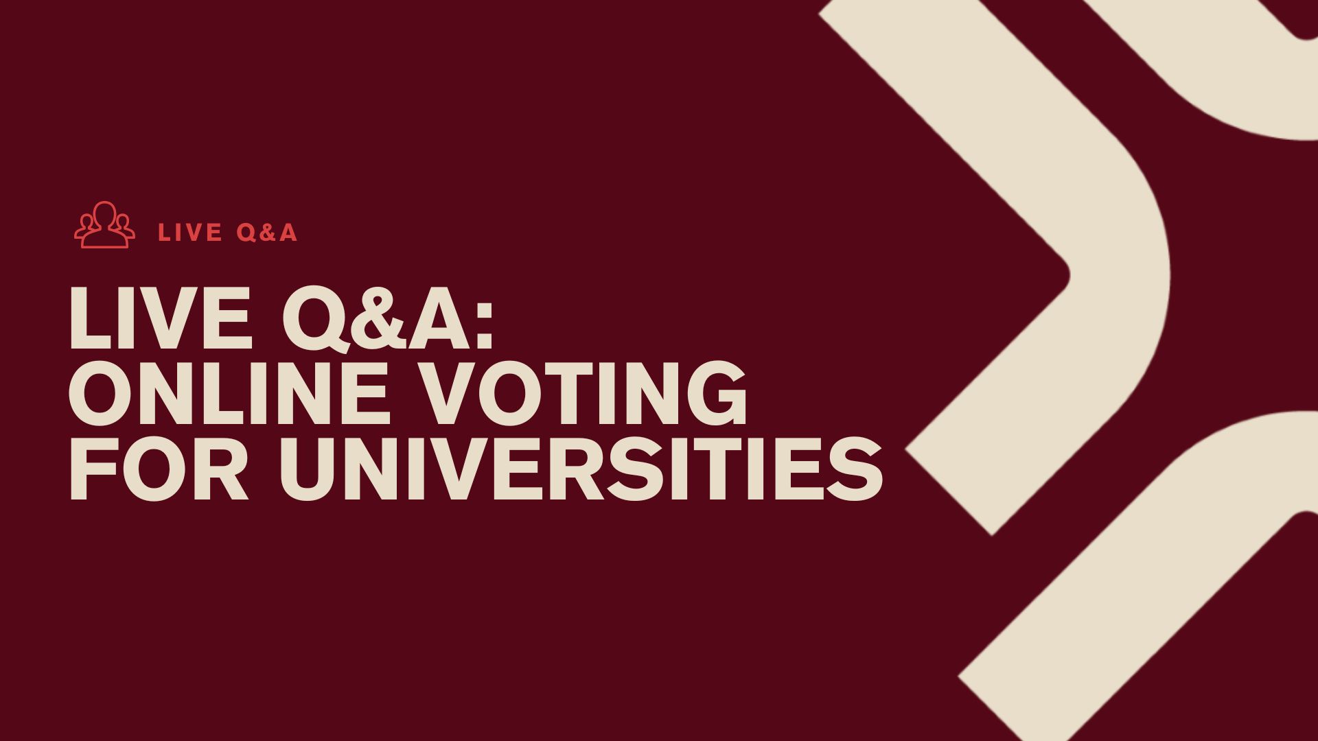 live q&a online voting for universities